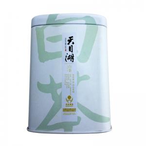 Caja rectangular personalizada de lata de té blanco